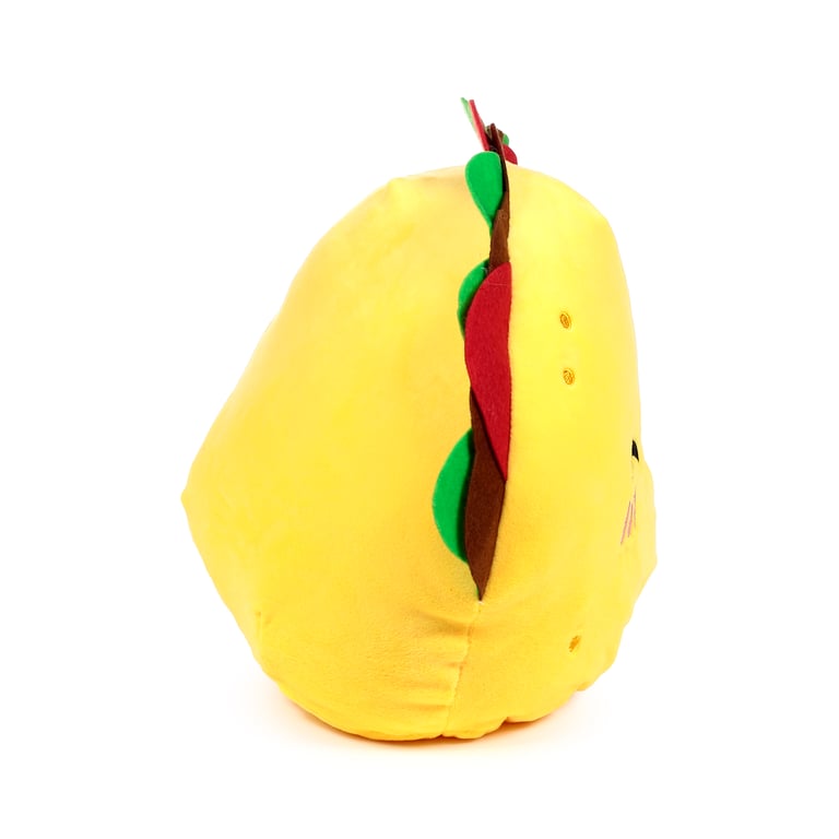 Frida the Taco Squidglys Plush Toy - CE Marked Velboa Soft Toy, EN71 Compliant, Fire Retardant