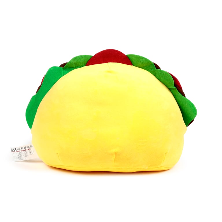 Frida the Taco Squidglys Plush Toy - CE Marked Velboa Soft Toy, EN71 Compliant, Fire Retardant