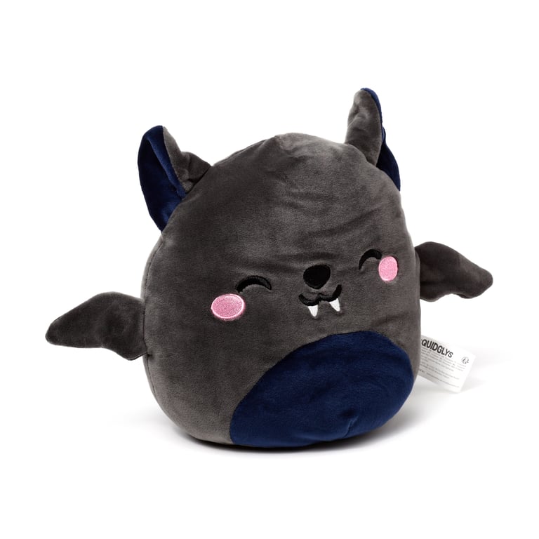 Adoramals Dexter the Bat Velboa Plush Toy - CE/UKCA Marked & EN71 Compliant Halloween Toy