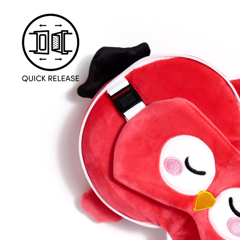 Relaxeazzz Travel Pillow & Eye Mask - Quick Release Pirate Themed Polyester Travel Accessory