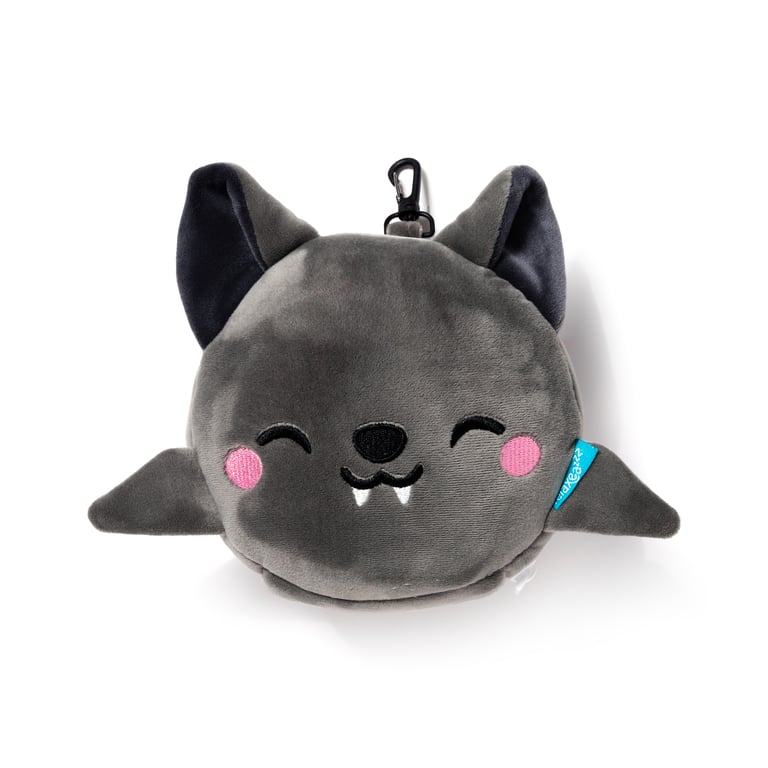 Relaxeazzz Travel Pillow & Eye Mask - Quick Release Polyester Sleep Accessory by Dexter the Bat