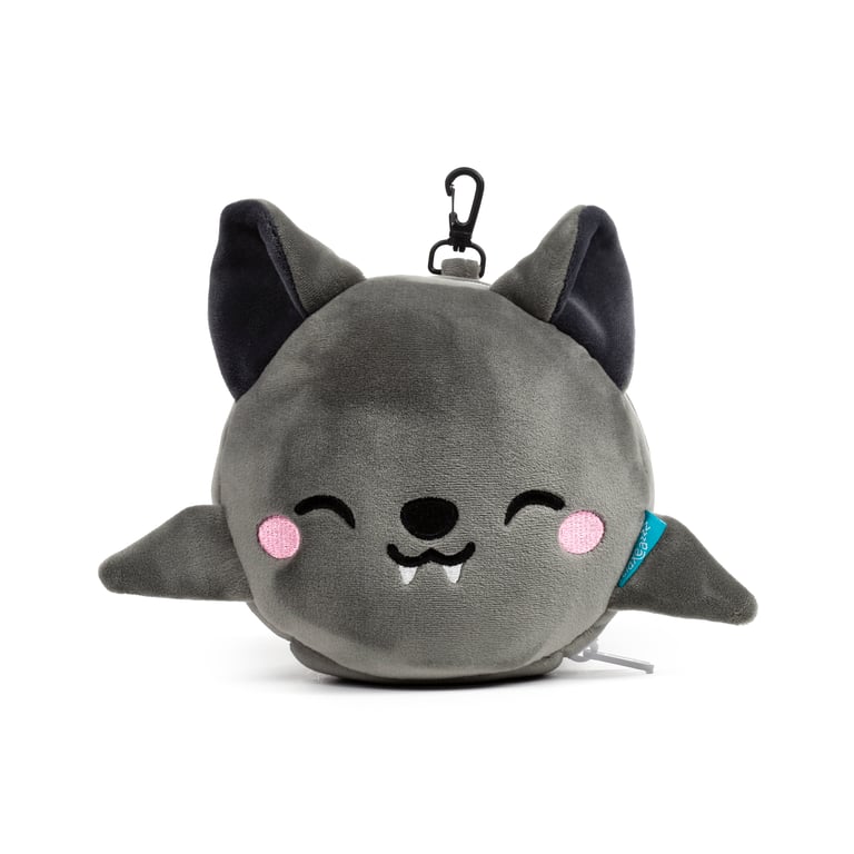 Relaxeazzz Travel Pillow & Eye Mask - Quick Release Polyester Sleep Accessory by Dexter the Bat
