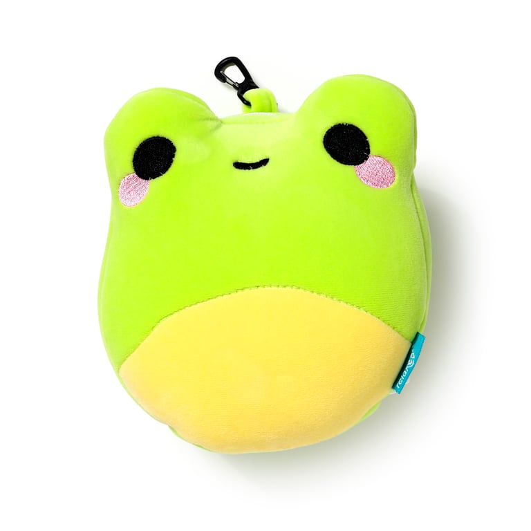 Relaxeazzz Travel Pillow & Eye Mask - Quick Release Polyester Novelty Gift for Him or Her