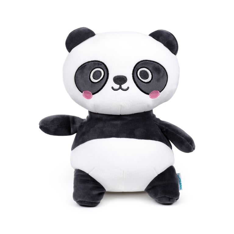 Adoramals Susu the Panda 2-in-1 Travel Pillow and Plush Toy with Horseshoe Shape Design