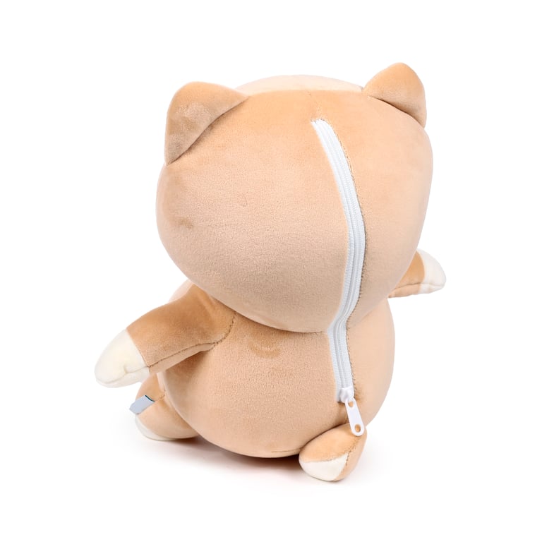 Adoramals Shuggs 2-in-1 Swappable Travel Pillow & Plush Toy - Polyester Filled with Polystyrene Beads