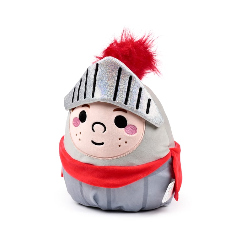 Squidglys Knights & Dragons Knight Velboa Plush Toy - CE Marked and EN71 Compliant