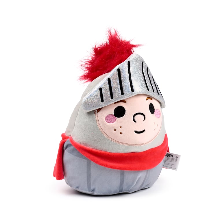 Squidglys Knights & Dragons Knight Velboa Plush Toy - CE Marked and EN71 Compliant