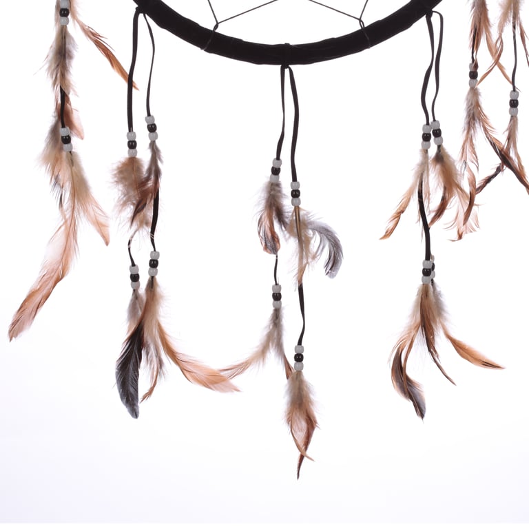 Lisa Parker Licensed Medium Wolf Dreamcatcher - Faux Fur and Polyester