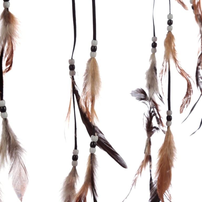 Licensed Lisa Parker Medium Polyester Unicorn Dreamcatcher with Faux Fur and Beads