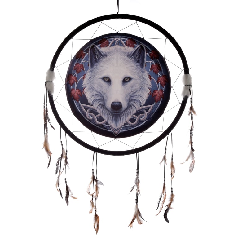 Lisa Parker Licensed Dreamcatcher - Large Fall Wolf Design