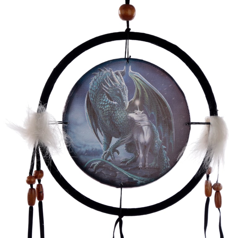 Licensed Small Polyester Dreamcatcher - Protector of Magick Dragon