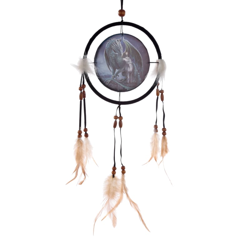 Licensed Small Polyester Dreamcatcher - Protector of Magick Dragon