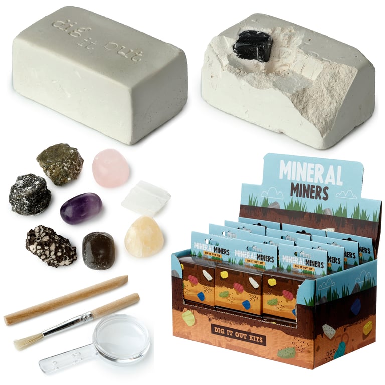 Fun Excavation Dig It Out Kit - Educational Rock Digging Toy for Kids, CE/UKCA Marked, Supervision Required