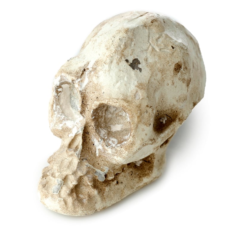 Fun Excavation Dig It Out Kit - Human Skull Resin Gypsum Sand CE Marked Educational Toy Set for Supervised Children