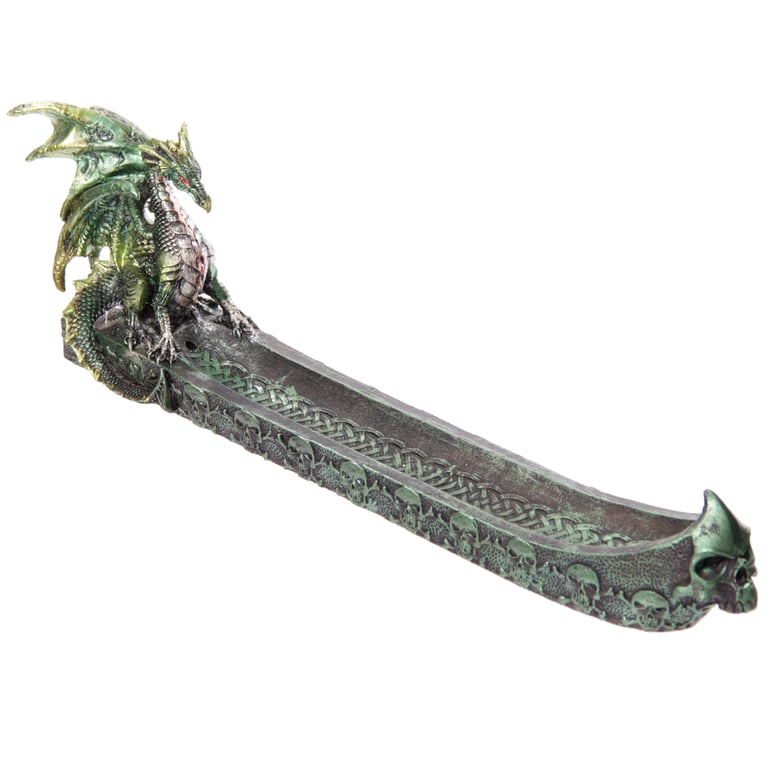 Dark Legends Dragon Resin Incense Ashcatcher Boat