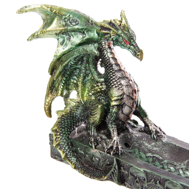 Dark Legends Dragon Resin Incense Ashcatcher Boat