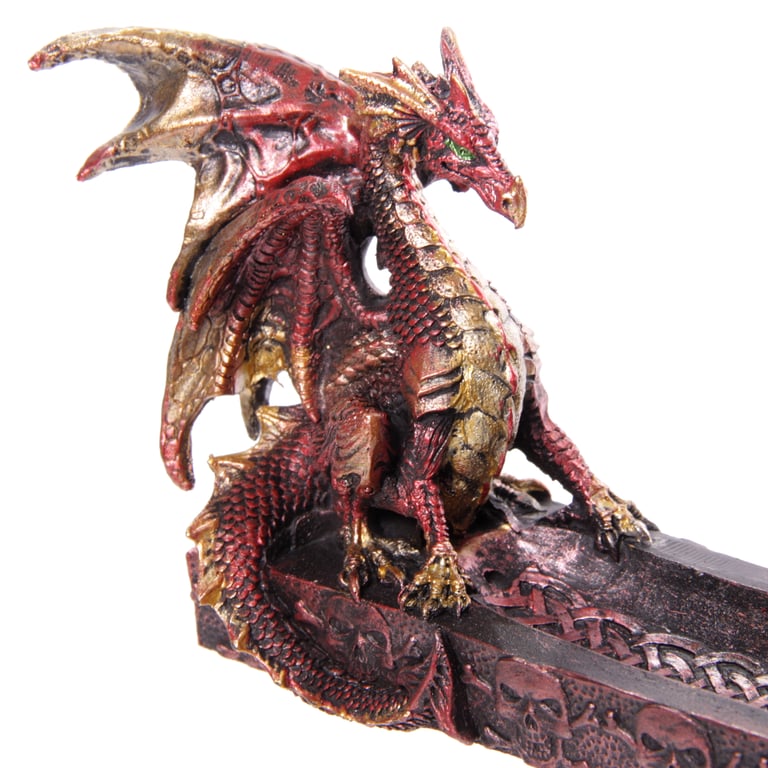 Dark Legends Dragon Resin Incense Ashcatcher Boat
