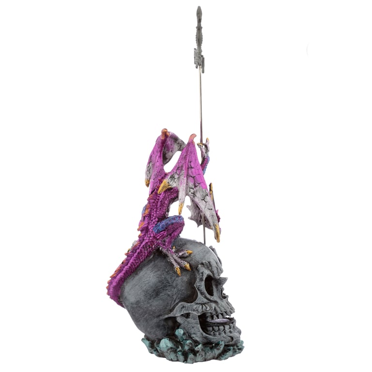 Sword Master Dark Legends Dragon Figurine - Adult Collectible Resin Metal Statue with Sword