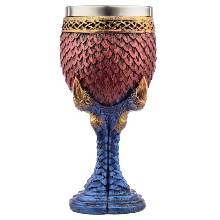 Decorative Resin Dragon Claw Goblet - Stainless Steel Collectible Home Decor Item