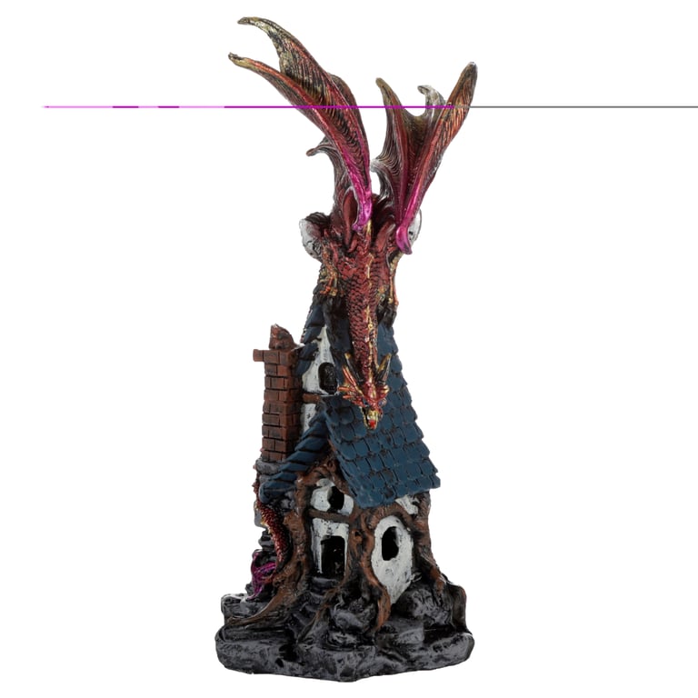 Dark Legends Dragon LED Woodland Spirit Resin Figurine with Multi-Colored LED Light and Battery Operated