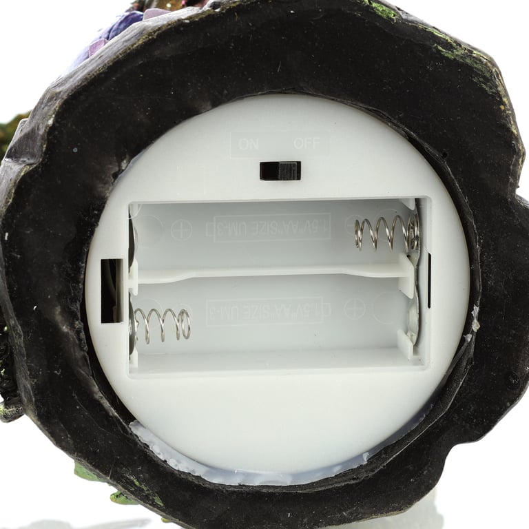 Geode LED Dark Legends Dragon Figurine - Resin & Plastic Construction with AA Battery Operated Lighting and On/Off Switch