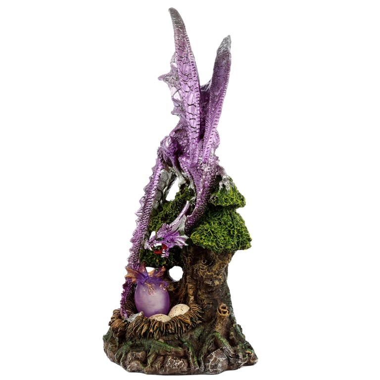 Tree of Life Dragon Mother LED Resin and Plastic Figurine with On/Off Switch