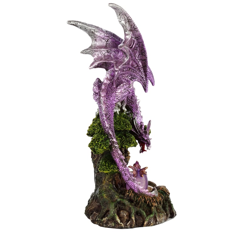 Tree of Life Dragon Mother LED Resin and Plastic Figurine with On/Off Switch