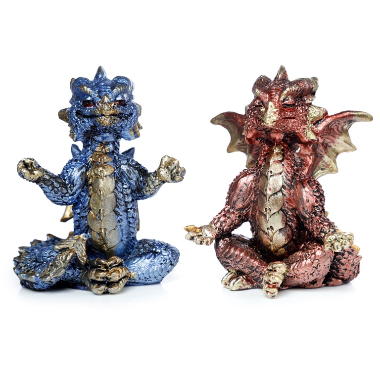 Elements Yoga Enlightenment Dragon Resin Yoga Mat for Home Practice