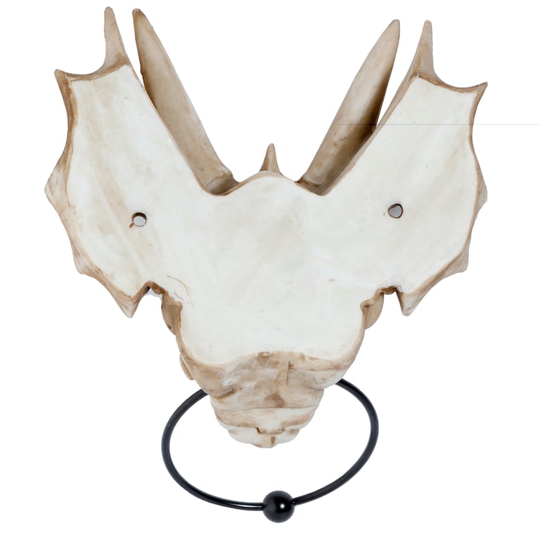 Shadows of Darkness Dragon Skull Resin and Metal Door Knocker