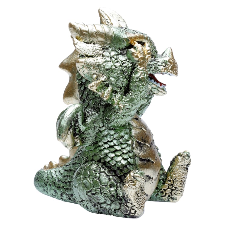 Elements Dragon Figurine Set of 3 - Resin Hear No Speak No See No Evil Home Decor Ornament