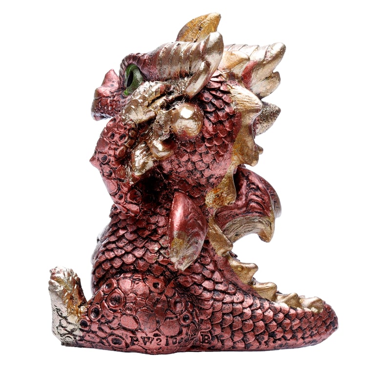 Elements Dragon Figurine Set of 3 - Resin Hear No Speak No See No Evil Home Decor Ornament