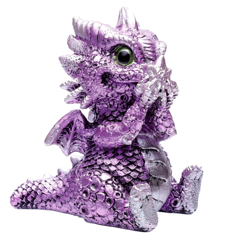 Elements Dragon Figurine Set of 3 - Resin Hear No Speak No See No Evil Home Decor Ornament