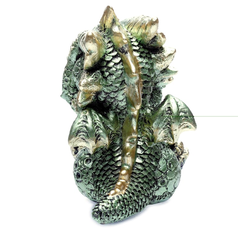 Elements Dragon Figurine Set of 3 - Resin Hear No Speak No See No Evil Home Decor Ornament