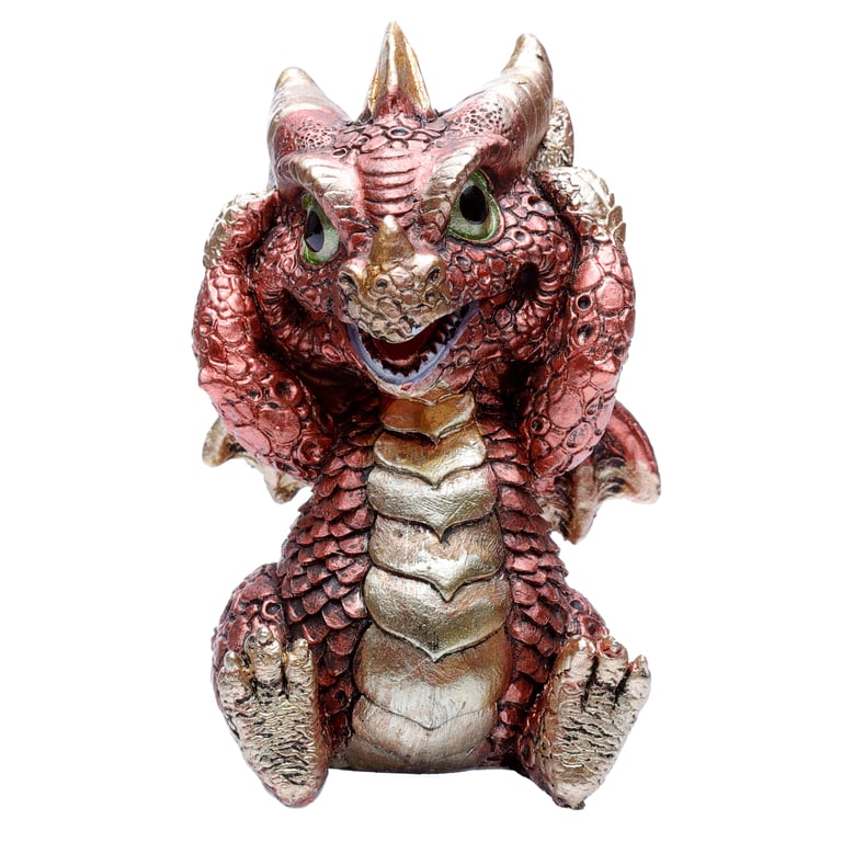 Elements Dragon Figurine Set of 3 - Resin Hear No Speak No See No Evil Home Decor Ornament