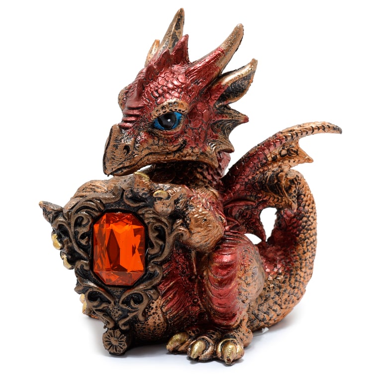 Elements Dragon - Resin Gemstone Protector and Home Decor Shield