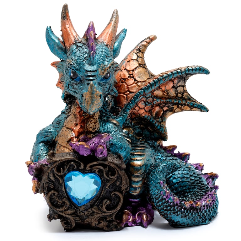 Elements Dragon - Resin Gemstone Protector and Home Decor Shield