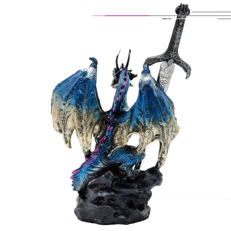 Dark Legends Dragon - Storm Sorceror Resin and Metal Adult Collectible Sword Toy