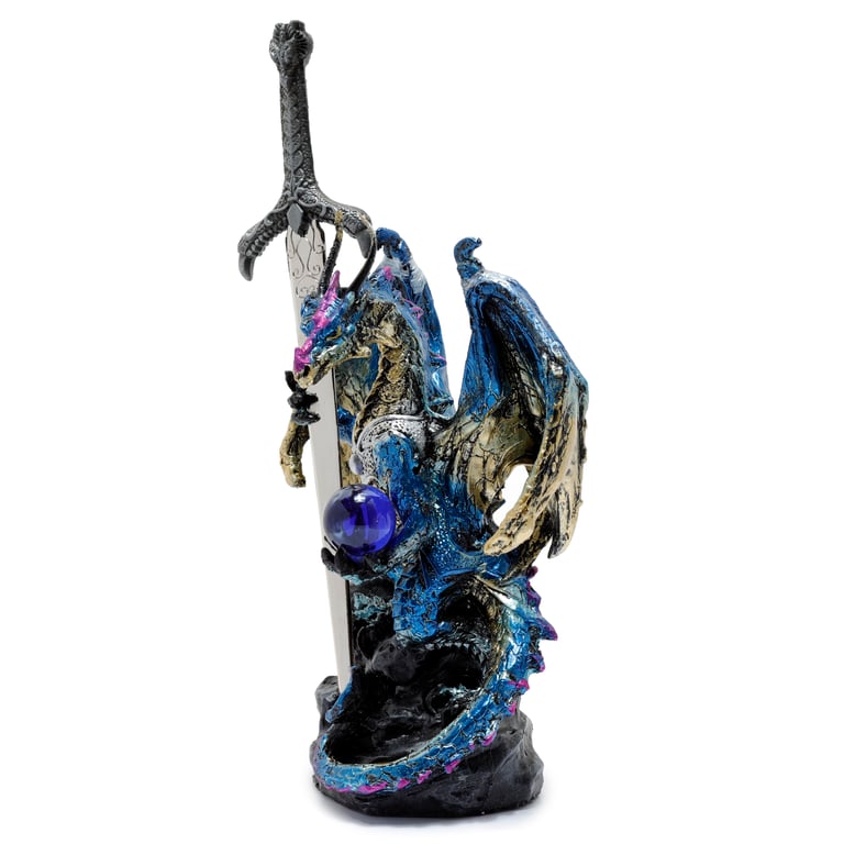 Dark Legends Dragon - Storm Sorceror Resin and Metal Adult Collectible Sword Toy