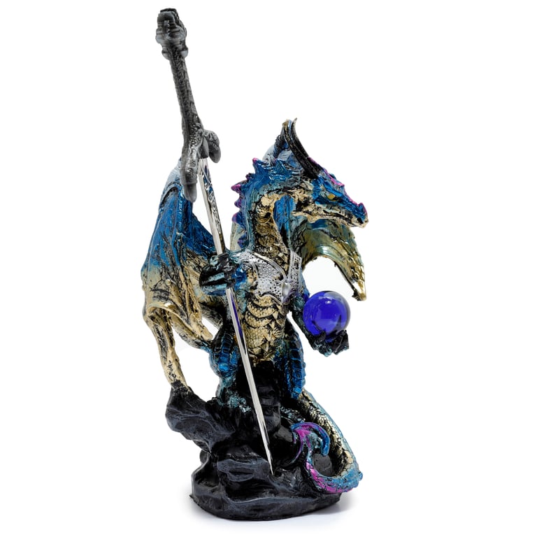 Dark Legends Dragon - Storm Sorceror Resin and Metal Adult Collectible Sword Toy