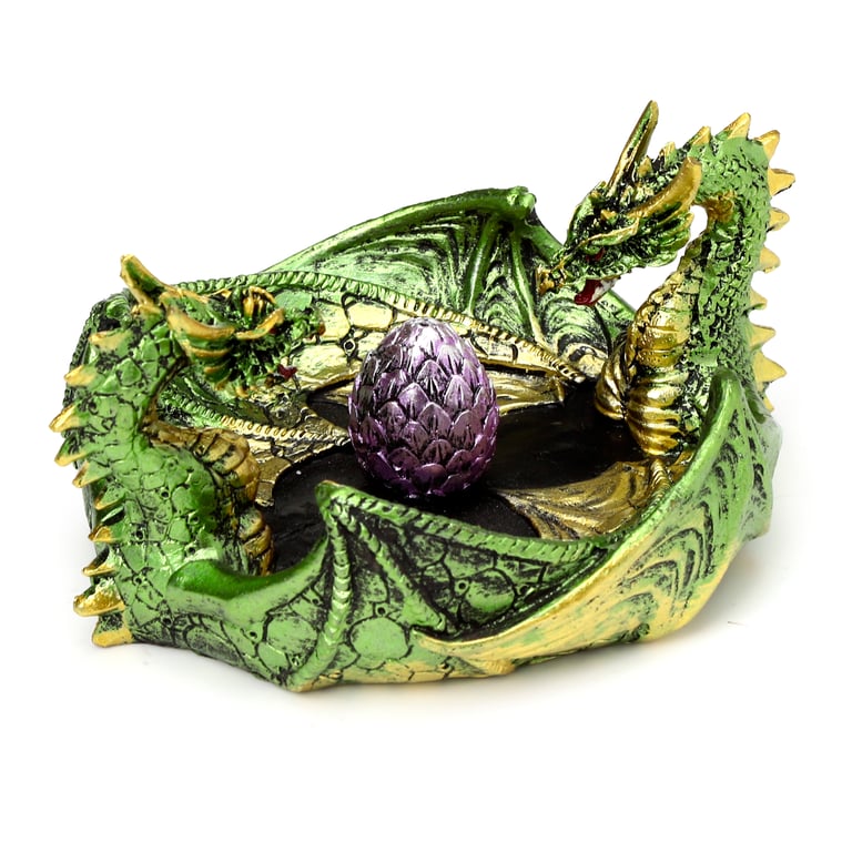 Dark Legend Earth Dragon Egg Resin Incense Stick Burner - Ashcatcher