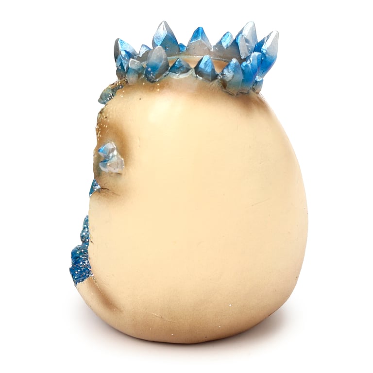 Elements Baby Dragon Crystal Egg Cave Resin Tea Light Candle Holder - Heatproof Home Decor