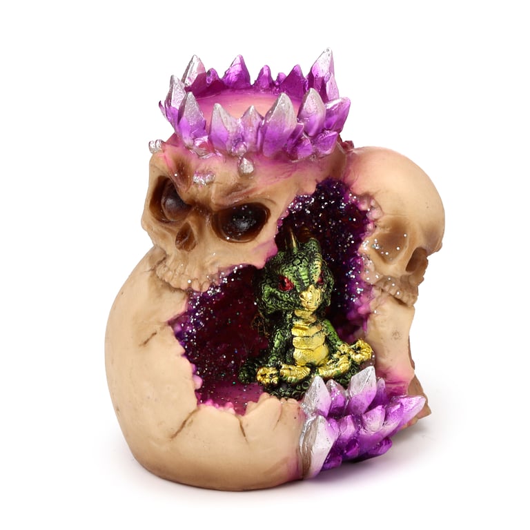 Baby Dragon Resin Tea Light Holder - Heatproof Home Decor Candle Holder