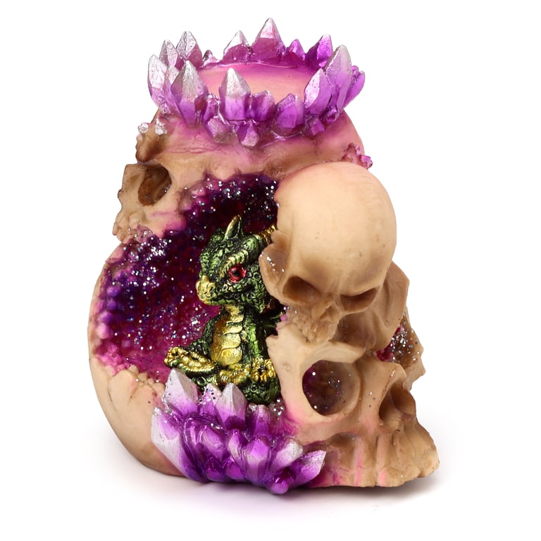 Baby Dragon Resin Tea Light Holder - Heatproof Home Decor Candle Holder