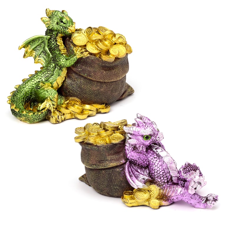 Resin Treasure Dragon Home Decor Ornament