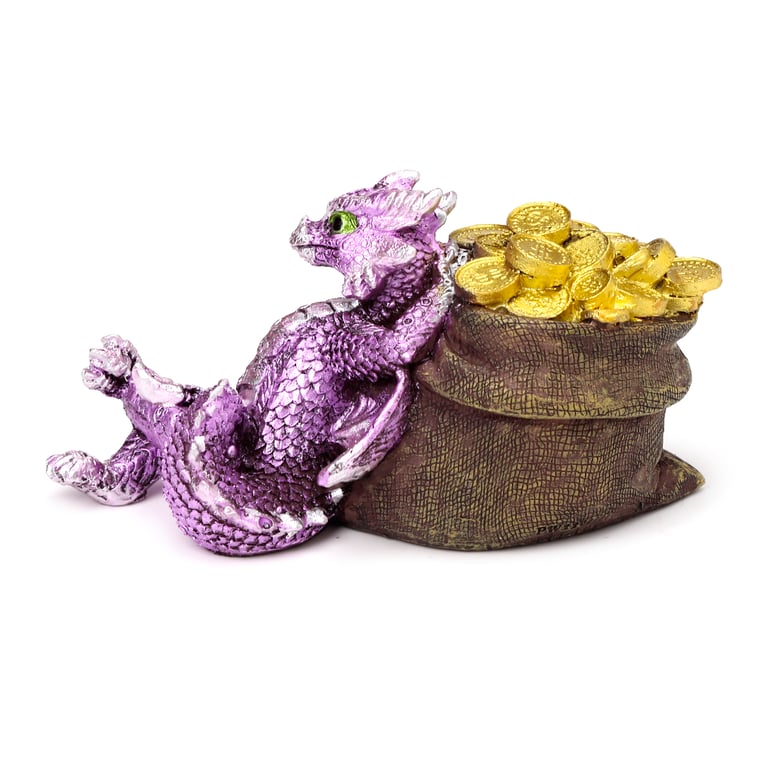 Resin Treasure Dragon Home Decor Ornament