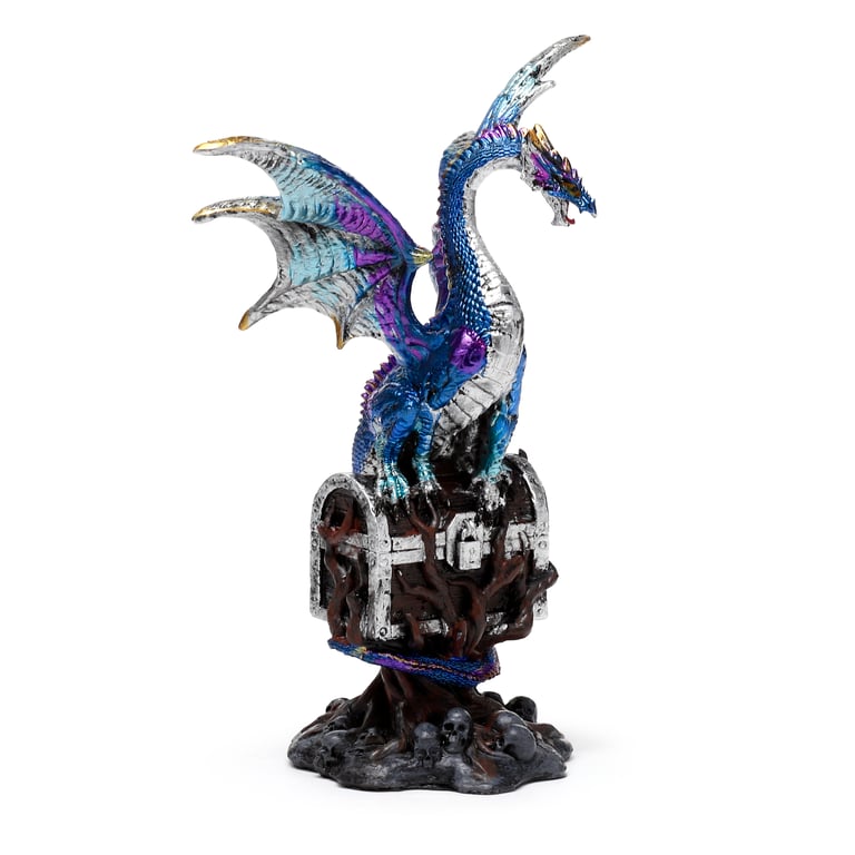 Enchanted Nightmare Dragon - Resin Treasure Tree Home Decor Statue