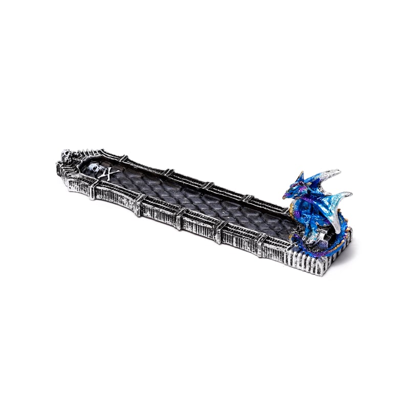 Resin Ashcatcher Incense Burner - Enchanted Nightmare Dragon Skull Holder