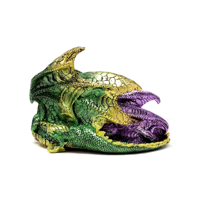 Enchanted Nightmare Dragon Resin Fantasy Sculpture - Home Decor Dragon Family Decoration