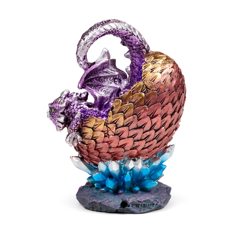 Elements Dragon - Resin Hatching Crystal Egg Home Decor Art Piece