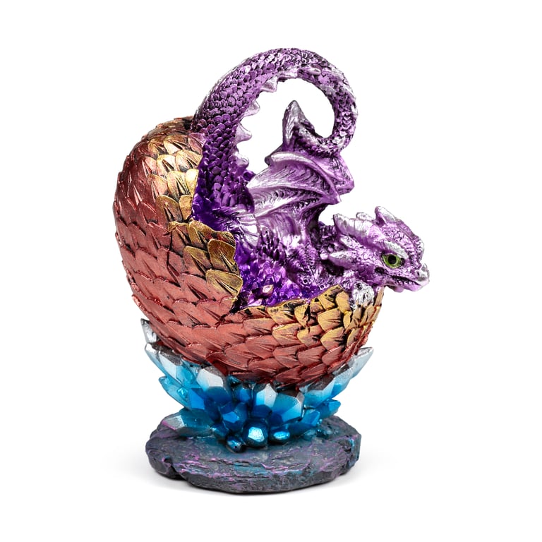 Elements Dragon - Resin Hatching Crystal Egg Home Decor Art Piece